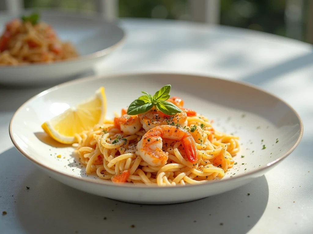 shrimp crabmeat pasta