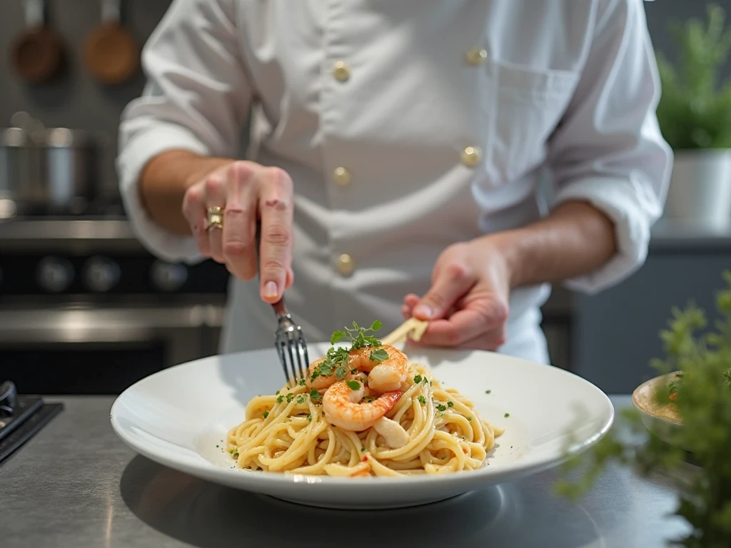 shrimp crab meat alfredo