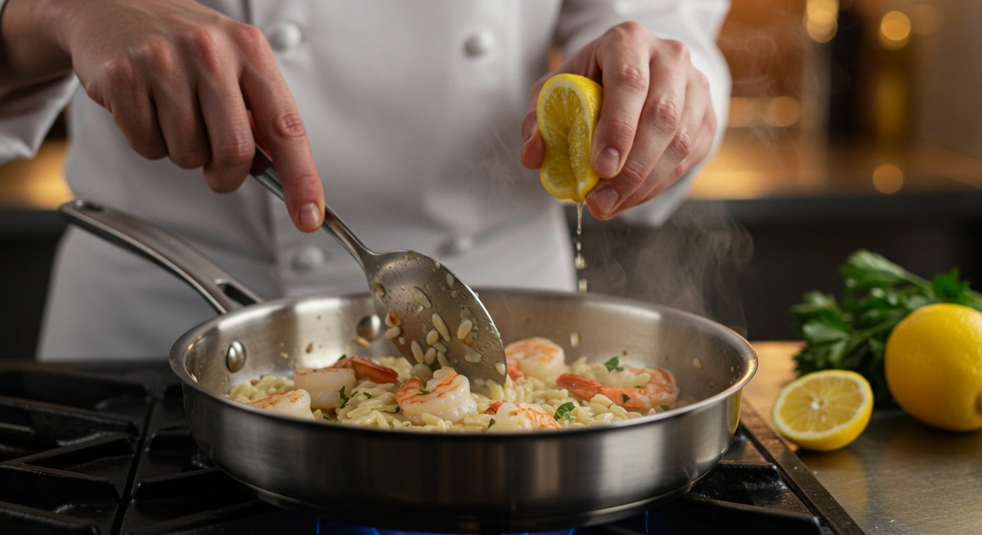 shrimp & orzo