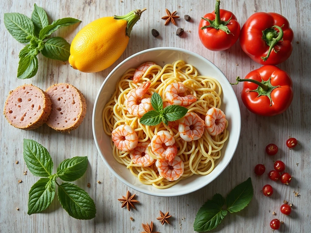 spagetti with shrimp recipe